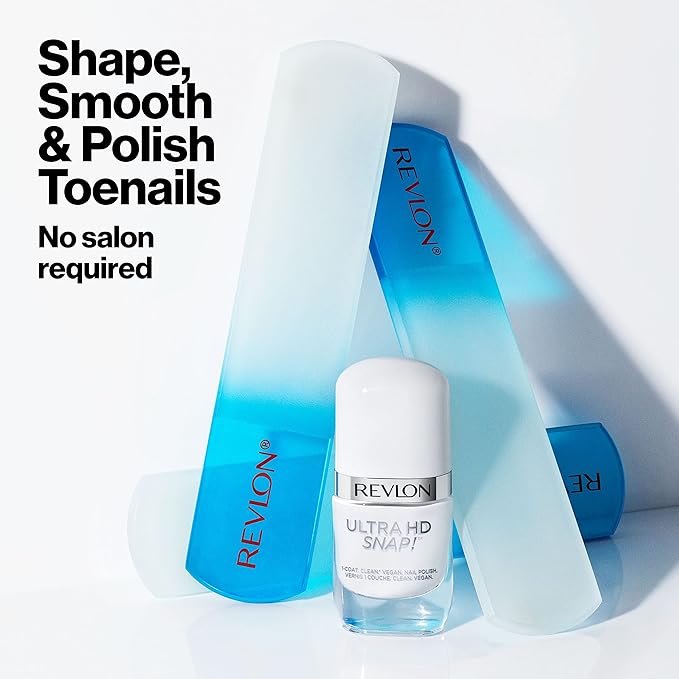Revlon Glass Foot File and Buffer, Pedicure Tool, Callus and Dead Skin Remover, 1 Count