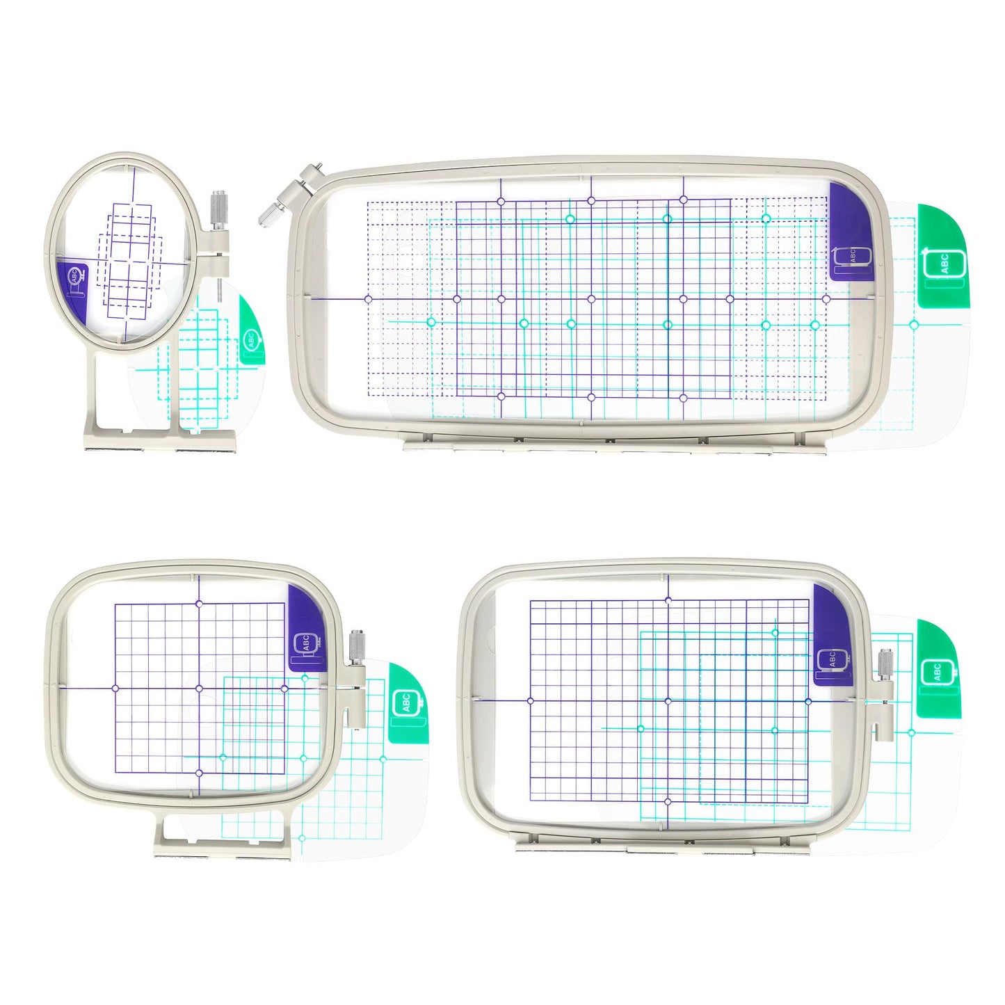 Sew Tech Embroidery Hoops for Brother PE900 PE800 SE2000 SE2100DI SE1900 PE770 780D PE750 750D PE700 700II NS1250E NS1150E NS2750D NS2850D Brother Innovis 1250 700 Babylock Embroidery Machine Hoop