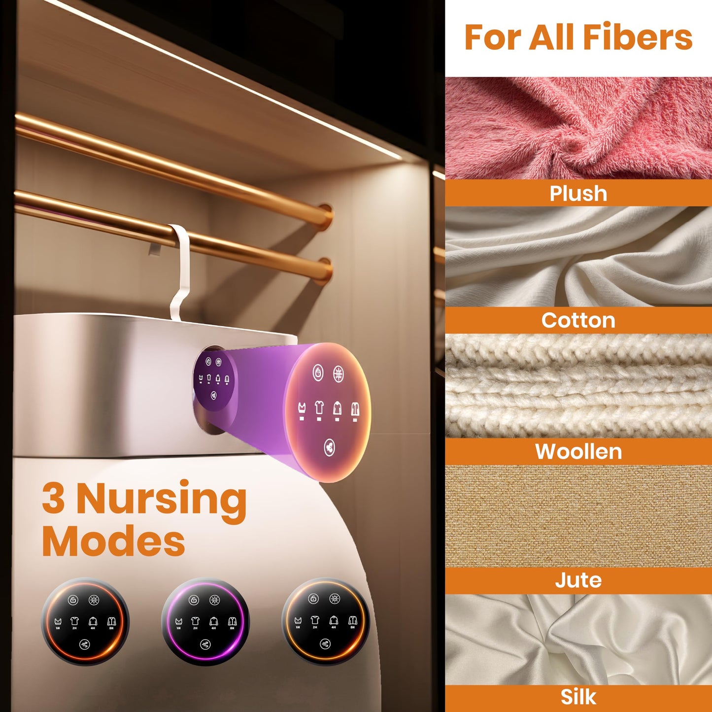 Portable Clothes Dryer, Clothes Dryer Hold 12 Items, With 4 Time Setting, Remote Control, Portable Dryers For Laundry, Apartments, RV, Travel, Low noise, Energy Saving