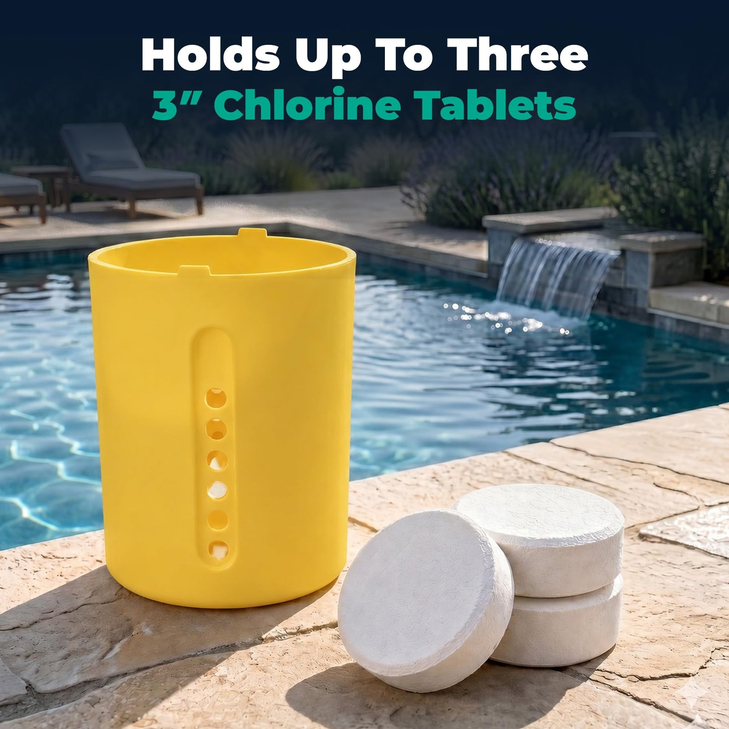 Game Solar Light-Up Floating Pool Chlorine Dispenser – Pineapple Design, Adjustable Control Ring, Holds Up to 3 x 3” Chlorine Tablets, for Above-Ground & In-Ground Pools