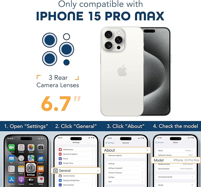 Magnetic for iPhone 15 Pro Max Case, Compatible with MagSafe, Built-in Privacy Screen Protector and Camera Protection, Anti Spy Full Body Dustproof Shockproof Hard Phone Case 6.7", Sky Blue