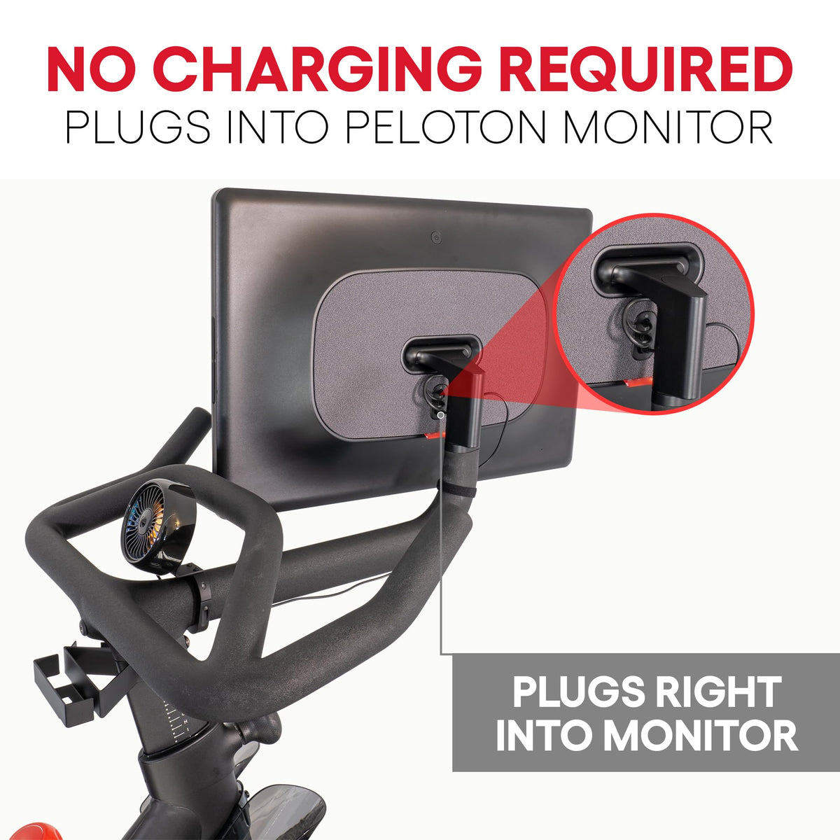 TrubliFit Custom Fan for Peloton Bike+ - Accessories for Peloton Bike Plus - Does Not Fit Cross Training Bike+ (Peloton Original Bike+)