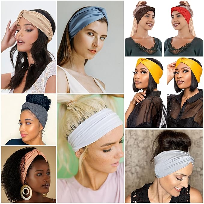 Kachanaa 6 Packs St. Patrick’s Day Headbands for Women Elastic Non-Slip Green Irish Shamrock Hat Hair Accessories for Party and Gifts for Girls Teens