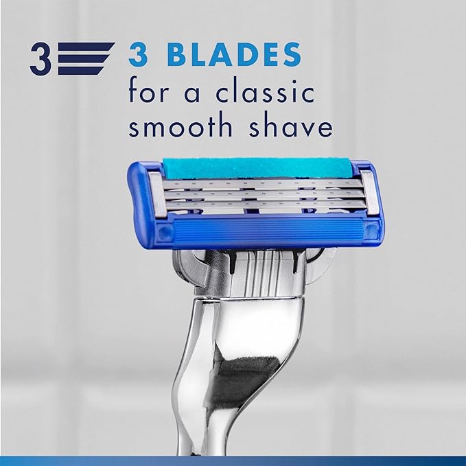 Gillette Mach3 Turbo Razors for Men, 1 Handle, 4 Blade Refills