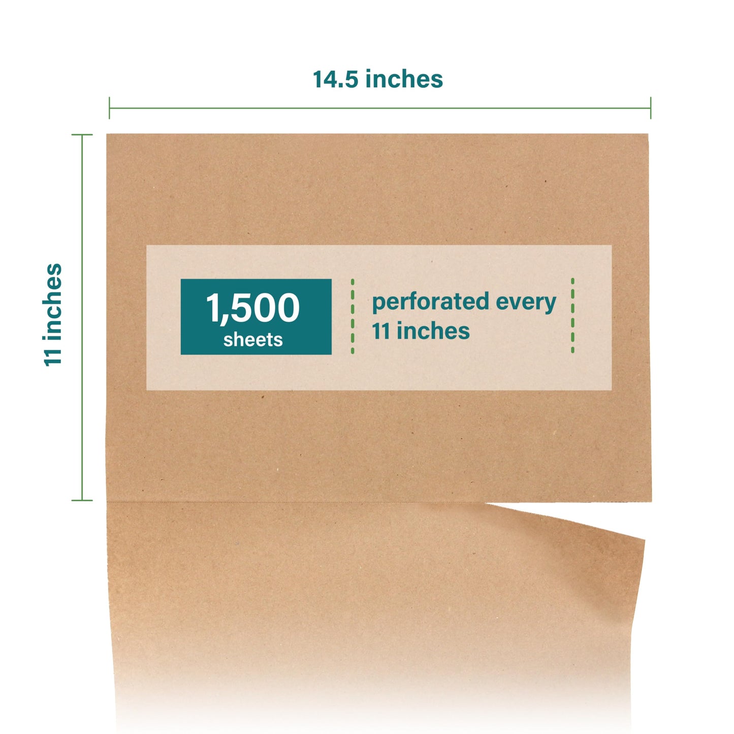 Elementree Brown Packing Paper Sheets for Moving & Shipping - 1500 Count (1375 Feet) - 14.5" x 11" Sheet Size - Sustainable Void Fill Packaging Made in the USA - Kraft Paper Thickness (00919)