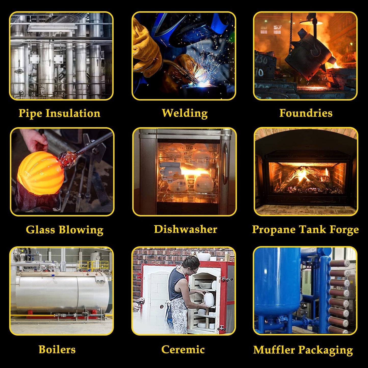 60" x24" x1" (Thick) Ceramic Fiber Blanket Fireproof Insulation Baffle Rated to 2400F, High-Temperature Resistance for Oven Stoves, Kilns, Forges