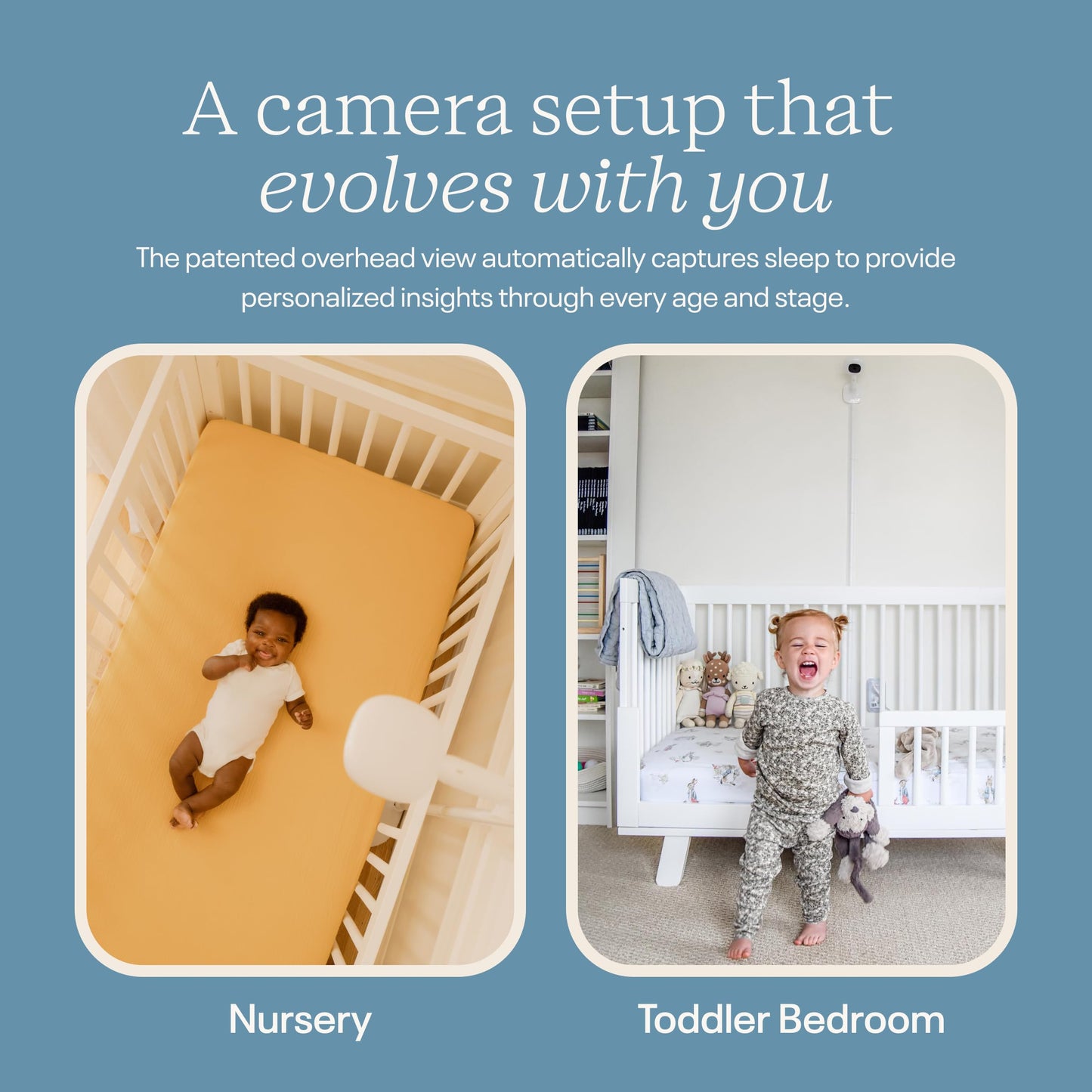 Nanit Pro Smart Baby Monitor - Camera & Floor Stand - 1080p Wi-Fi Video Camera, 2-Way Audio, See Your Baby from Anywhere, Sound/Motion/Cry Notifications, Night Vision