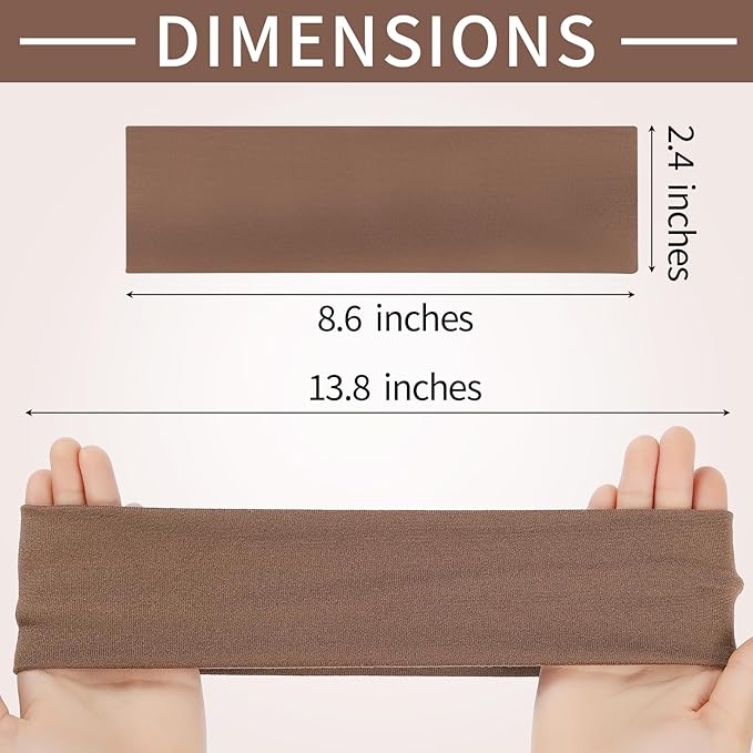 Panleding 12 Pack Headbands for Women, Elastic Soft Hair Bands for Workout, Yoga, Running, Fitness