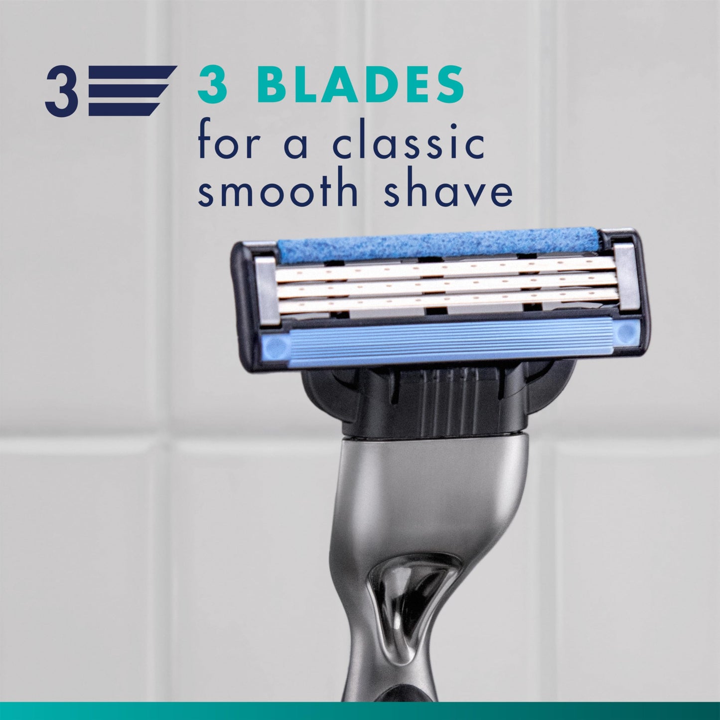 Gillette Mach3 Razor Refills for Men, 8 Razor Blade Refills
