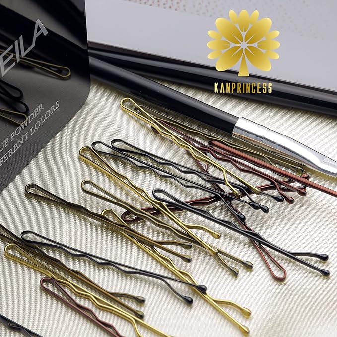 200PCS 2Inches Hair Pins Kit Hair Clips Secure Hold Bobby Pins Hair Clips for Women Girls and Hairdressing Salon With Clear Storage Box(MulticolorÃ¯Â¼Â