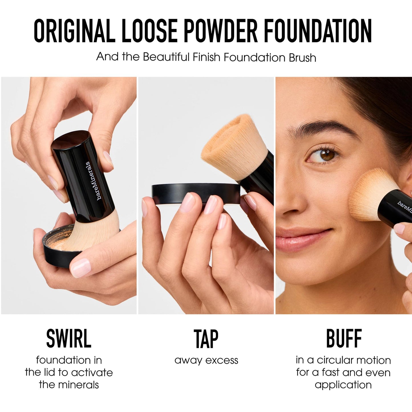Original Loose Powder Foundation SPF 15, Fairly Light 03, Vegan, Cruelty-Free & Dermatologist-Tested