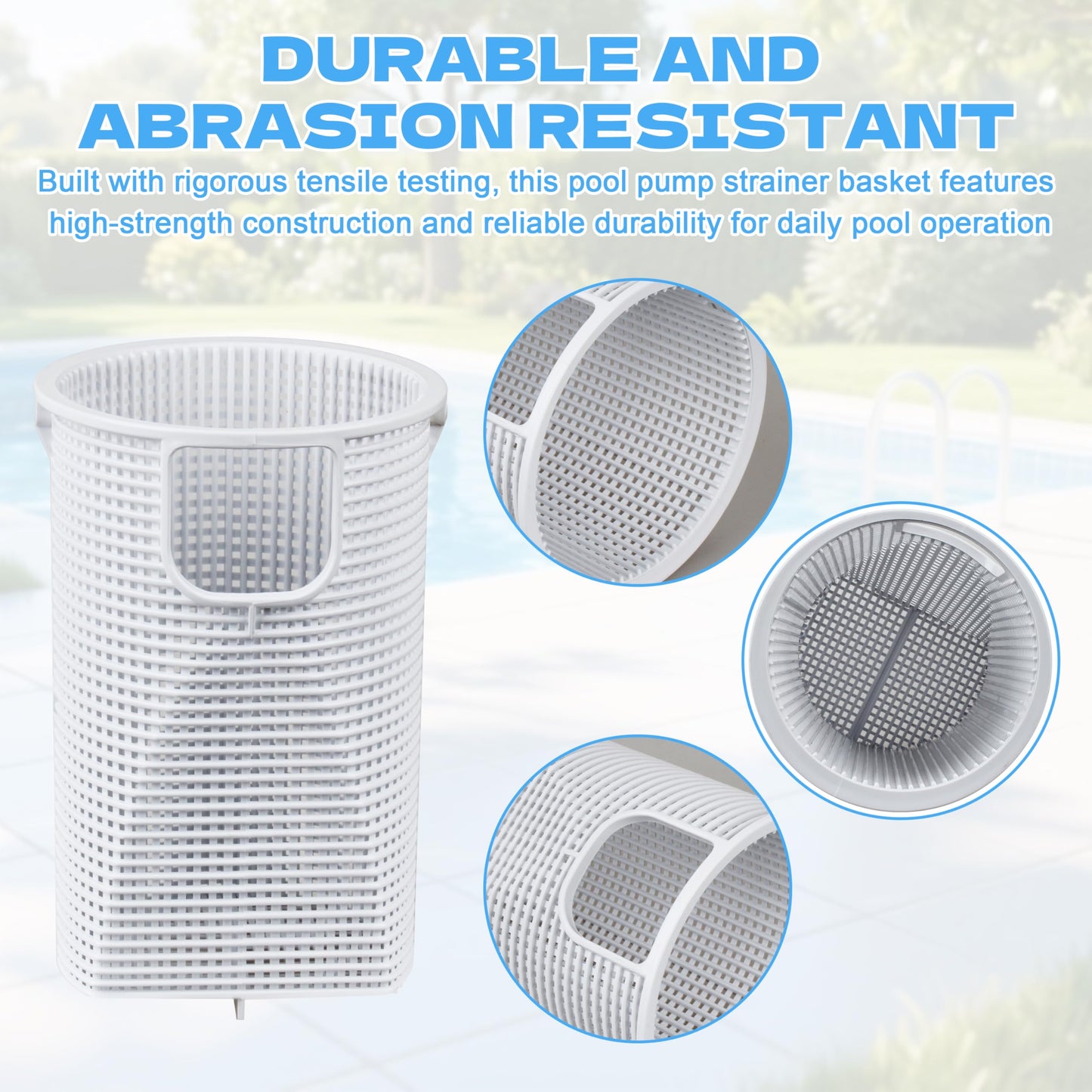 SPX3000M Pro Grade Pump Basket for Hayward Super II - Fits B-207 Super 2 Pool Pump, Small & Large Debris, Anti-Clog Reinforced Durability
