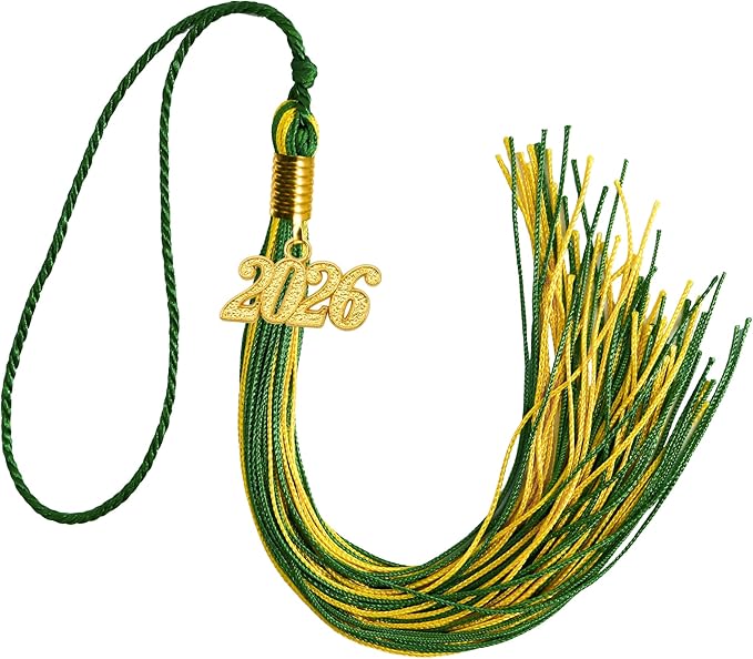 GraduationMall Single&Multiple Color Graduation Tassel with 2026 Year Charm 9"