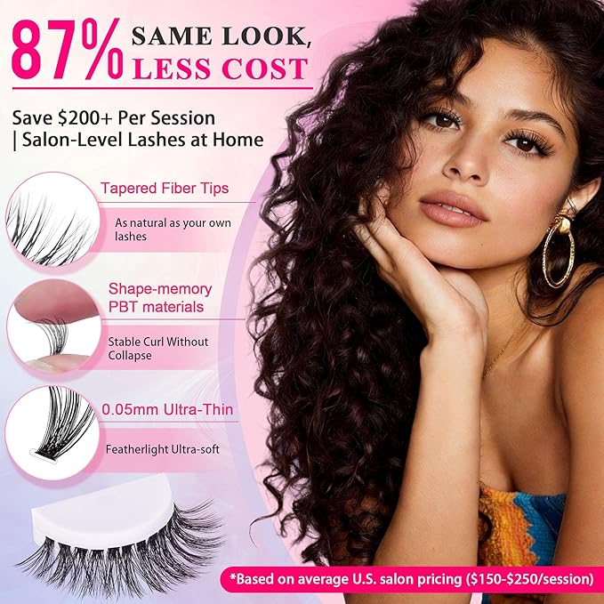 Lash Clusters - Lash Clusters Lash Extension 0.07D Cluster Eyelash Extensions Eyelash Clusters Lashes Clusters Eyelash Extensions