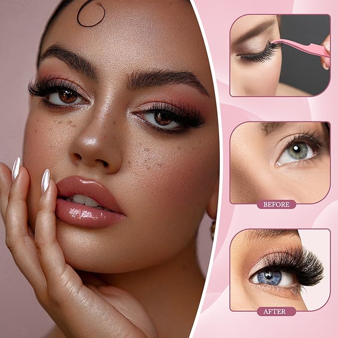 YIDUO Lashes Extensions Kit 3 Styles 8-18mm Wispy D Curly 40P+60P+80P Clusters Kit 720Pcs Individual Volume DIY Eyelash Extension Kit with Bond&Seal |Tweezers | Removers for Beginners