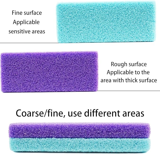 NYQIUGER 6Pcs Professional Pedicure Foot Pumice Stone for Feet Skin Callus Remover and Scrubber for Dead Skins Sided