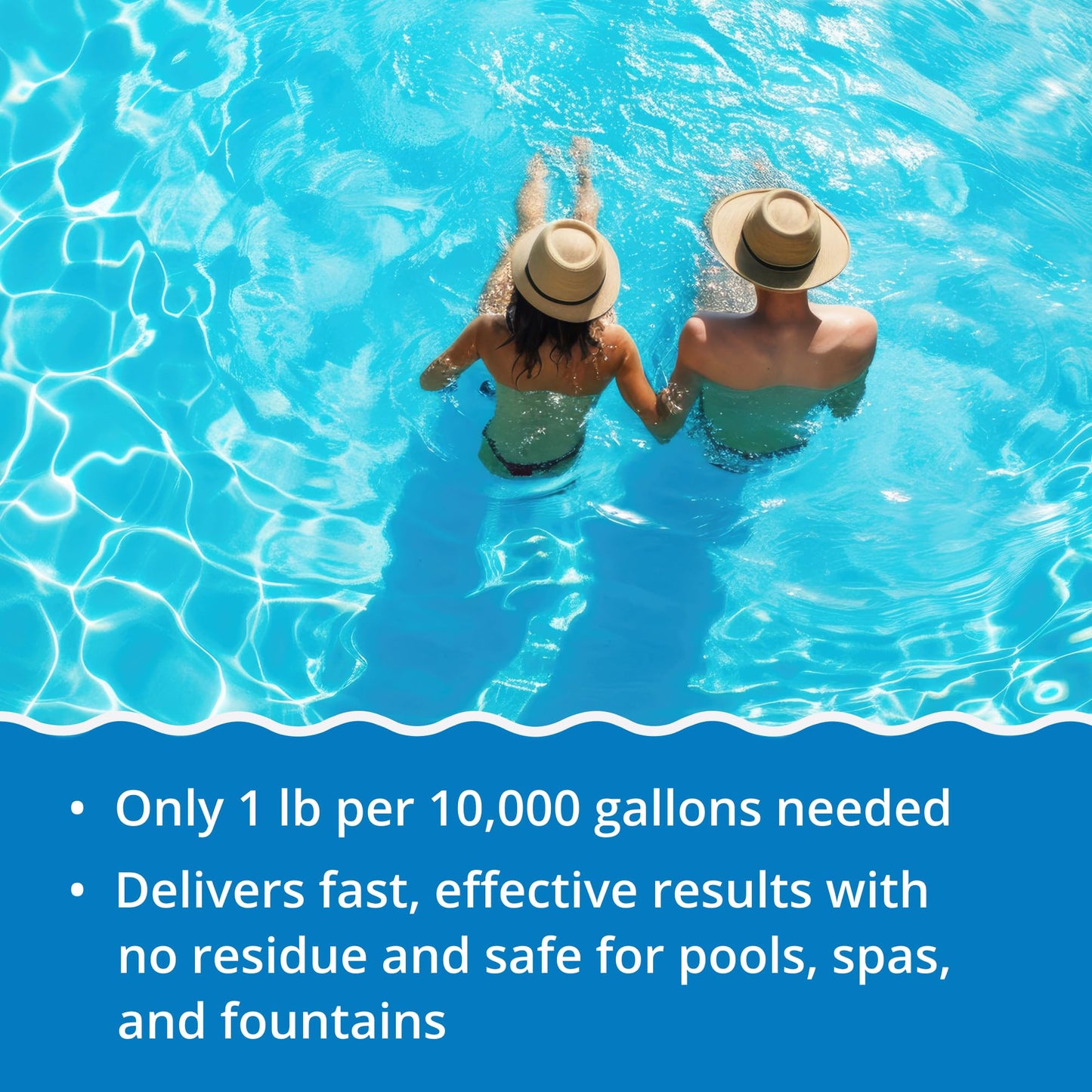 In The Swim Premium 3-in-1 Pool Shock - Di-Zap Contains Dichlor, Algaecide, and Stabilizer - 12 x 1 lb. Bags