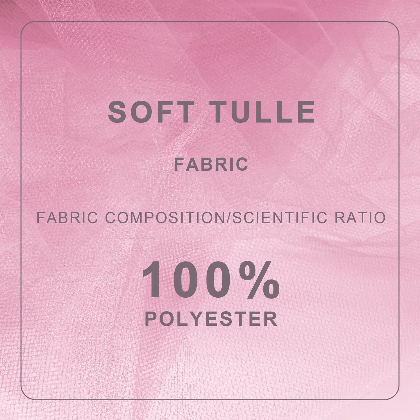 Pink Tulle Fabric Roll Spool Bolt (54 Inch by 40 Yards) Large Tulle Wedding Party Decoration, Tutu Skirt, Table Runner, Gift Wrapping, Bridal Shower, Soft & Drape (Pink)