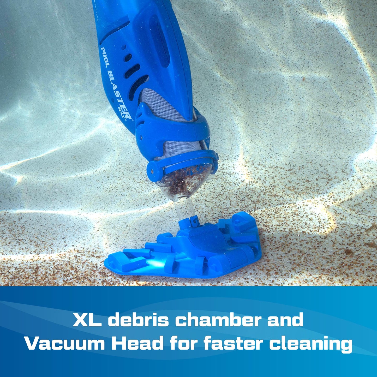 POOL BLASTER Max CG Cordless Pool Vacuum Deep Cleans Pools in Minutes, Spot-Cleans in Seconds, Strong Suction, 1 Hr Runtime, Handheld Rechargeable Swimming Pool Cleaner, Inground & Above Ground Pools