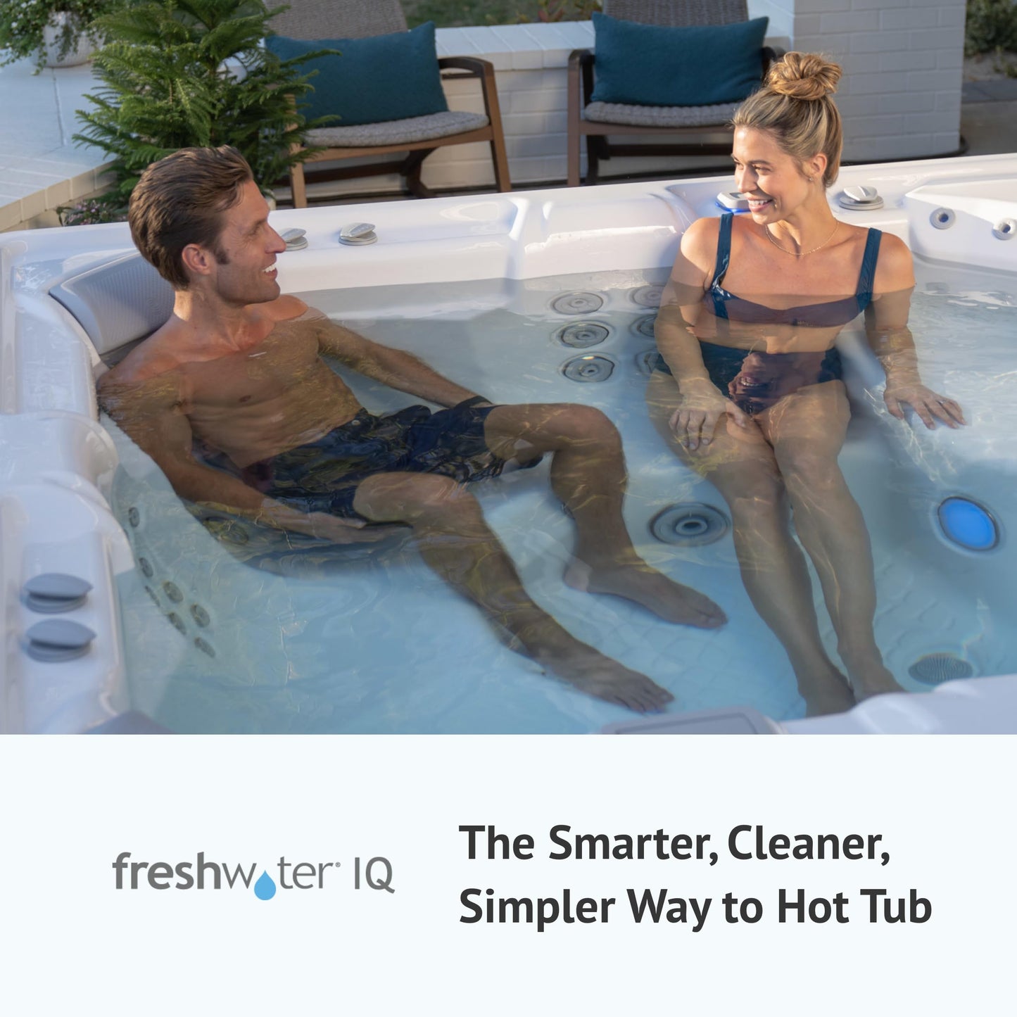 FreshWater Smart Monitoring Sensor - Smart Water Monitor for Spas & Hot Tubs - Smart Monitoring Sensor for Salt Systems - Sensor with Hourly Water Testing to Help Maintain Clean, Natural-Feeling Water