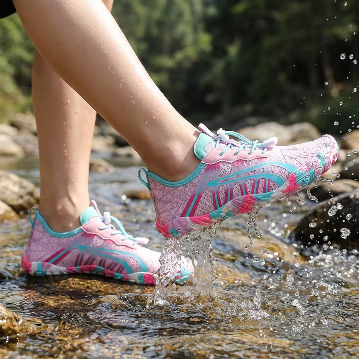 ELETON Barefoot Shoes Women Men Footwear, Wide Toe Box Hiking Zero Drop Non-Slip Quick-Dry River Boat Pool Beach Water Shoes, Lightweight Swimming Running Walking Sneakers Unisex