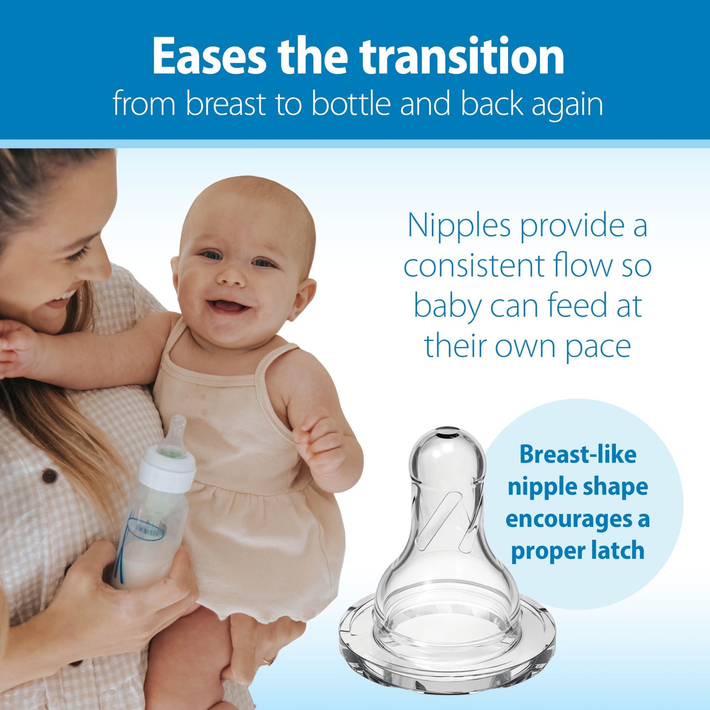 Dr. Brown’s Anti-Colic Options+ Narrow Baby Bottles, 0m+ Level 1 Nipple - Baby Bottle to Reduce Colic (3 Pack), Purple 8 oz