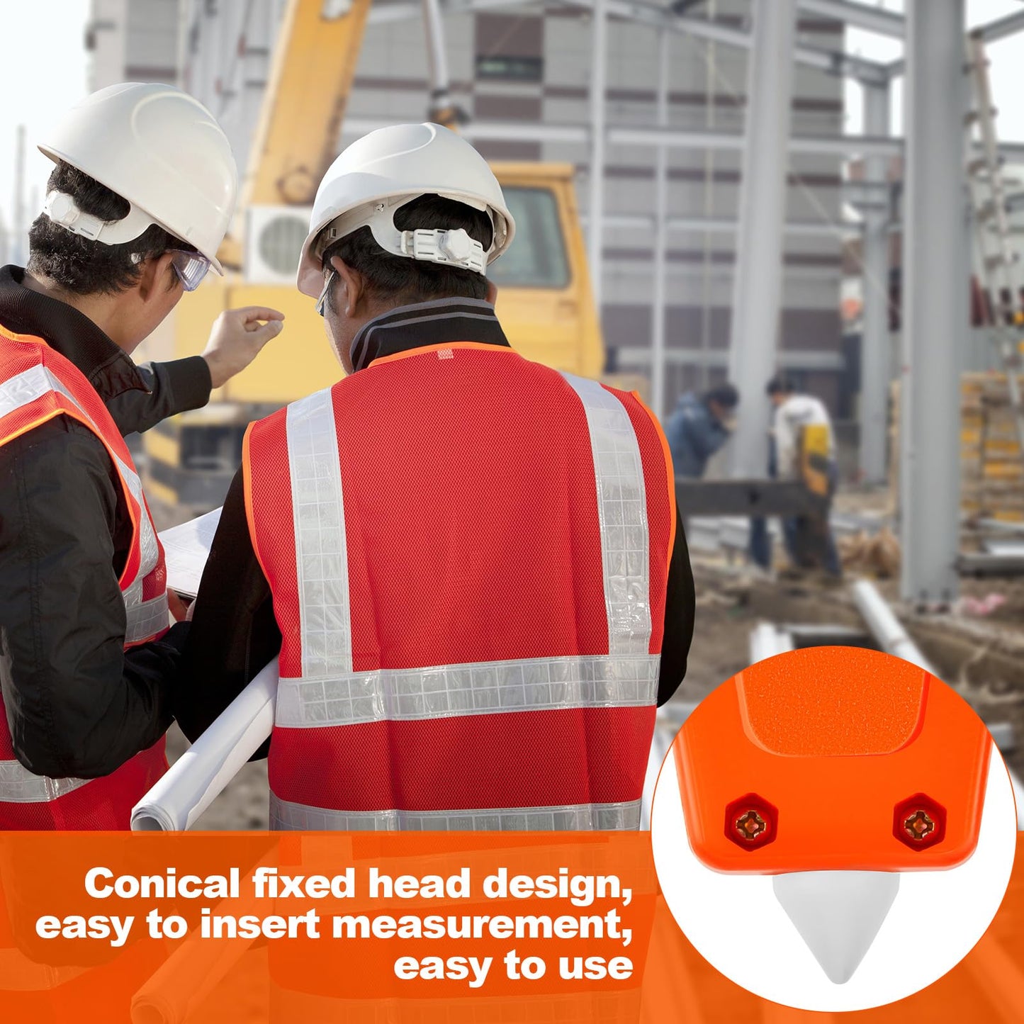 Kanayu 2 Pieces 330 ft Open Reel Retractable Long Fiberglass Tape Measure Feet and Meters Measuring Yard for Engineer Sport Field Project Construction