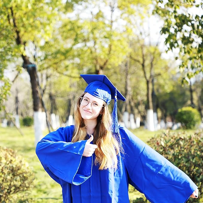 Newrara Graduation Unisex Matte Adult Graduation Cap with Tassel