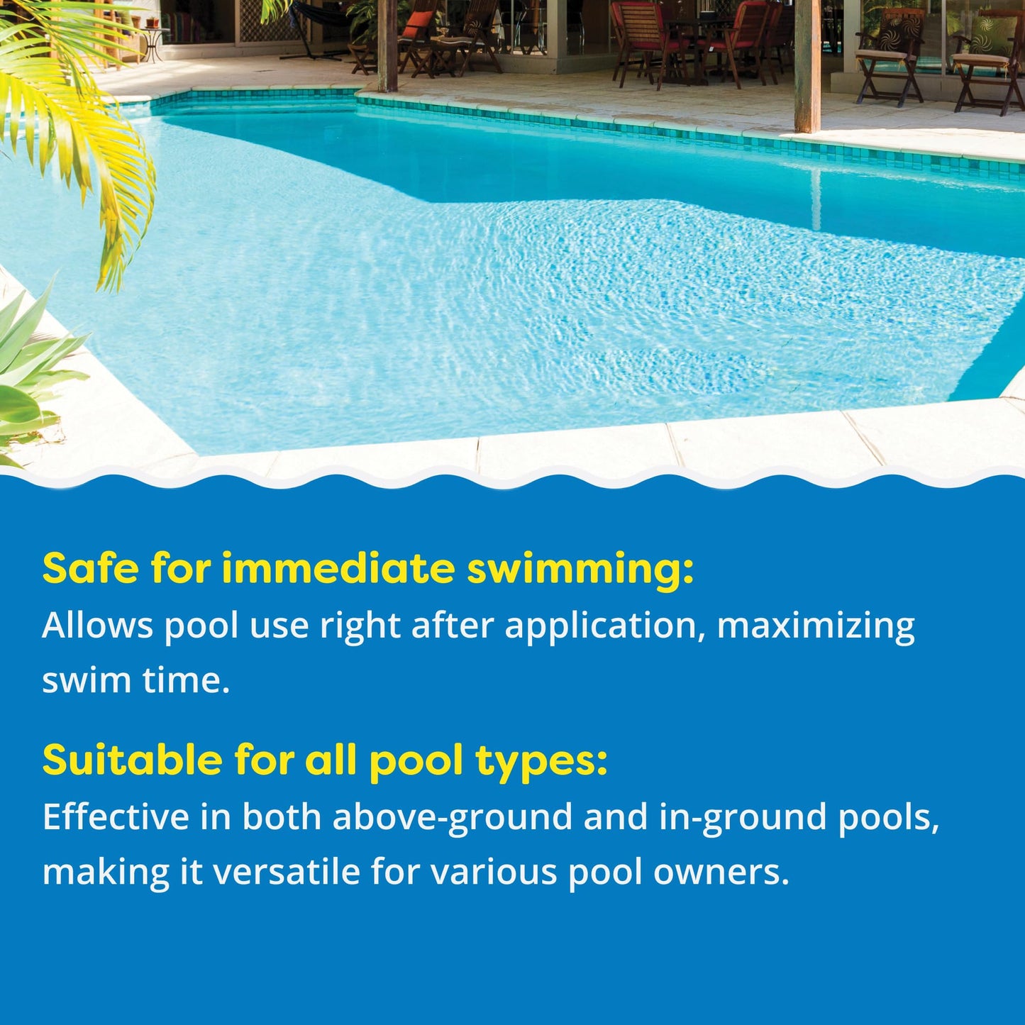 In The Swim Super Algaecide for Above Ground or Inground Swimming Pools – Low Odor, Non-Foaming Preventative for Yellow/Mustard Algae in Swimming Pools - 7.1% Chelated Copper – 1 Gallon