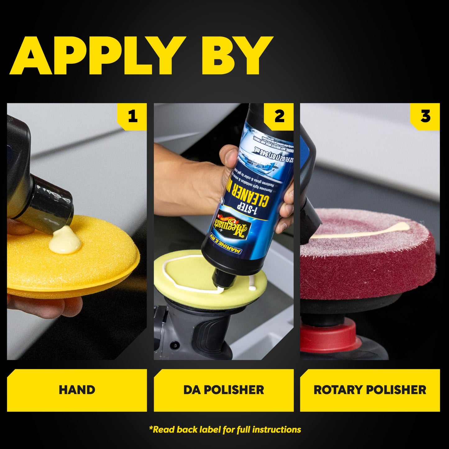 Meguiar's M5032 Marine/RV One Step Cleaner Wax - 32 Oz Bottle