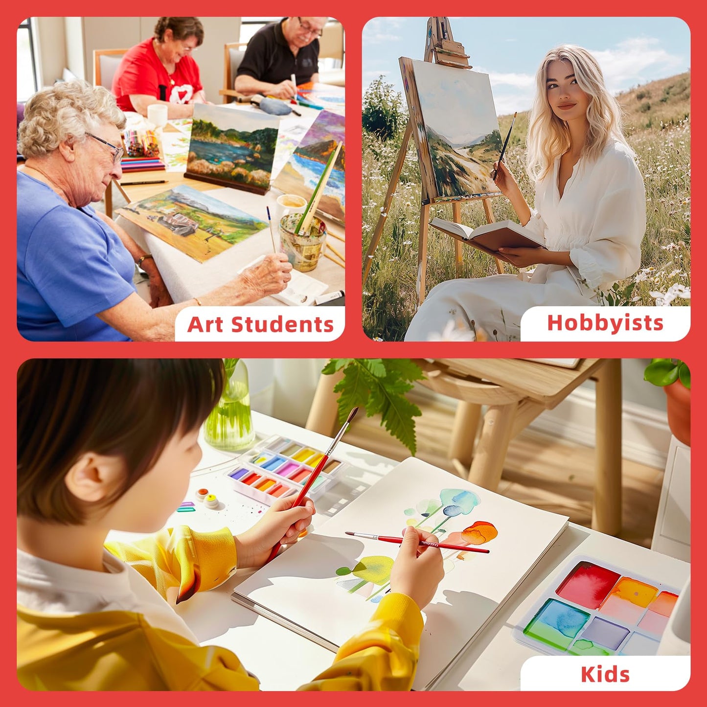Simetufy 42 Pack Canvas Boards for Painting 8 x 10 inch Canvas Panels Blank - Gesso Primed Acid-Free 100% Cotton for Acrylics Oil Watercolor Tempera Paints