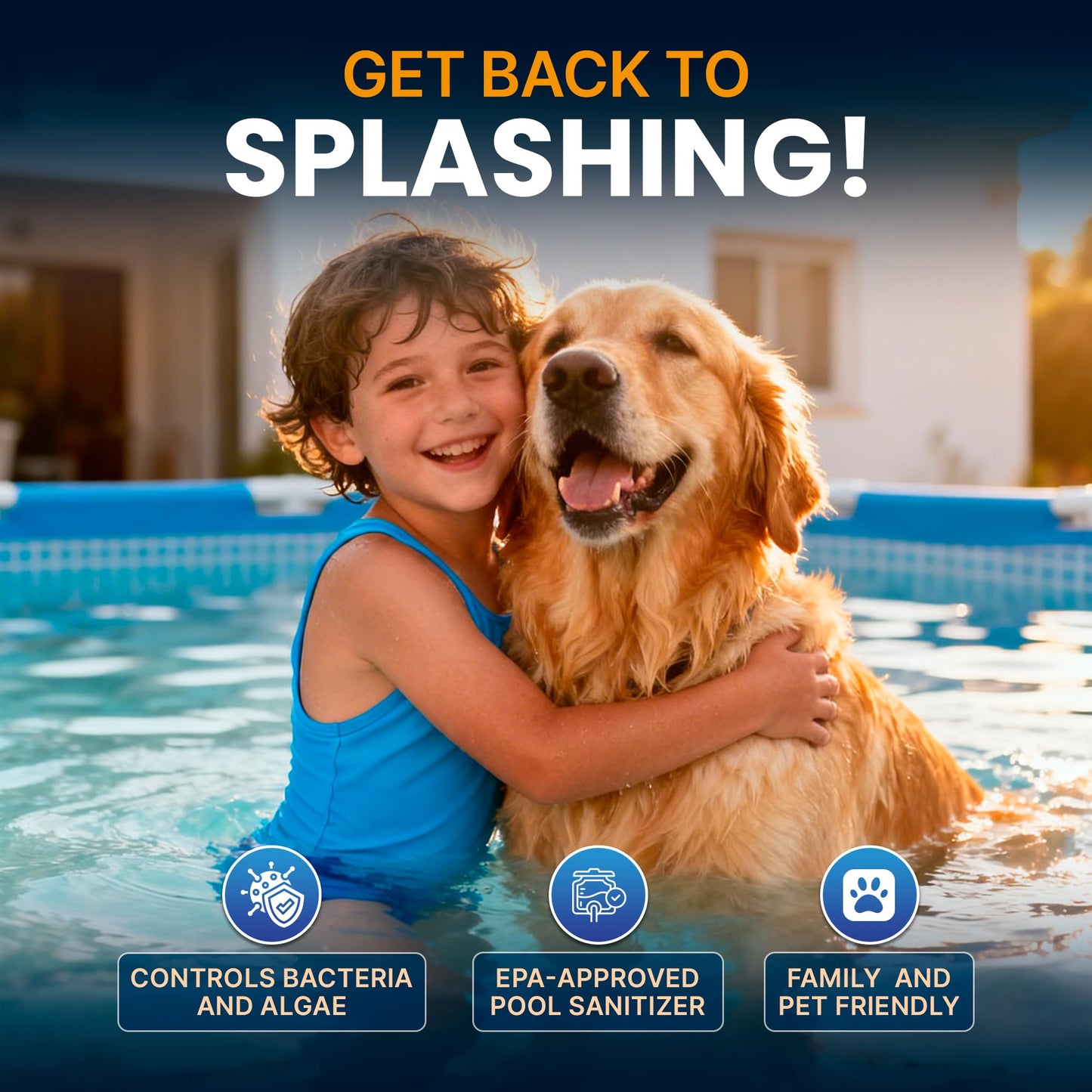 Pool Shark Swimming Pool Chlorine Tablets | 3-Inch Chlorine Tablets | 20 lbs | Slow-Dissolving 90% Active Chlorine Tabs | Pool Chemicals for Inground Pools, Above Ground Pools, Saltwater, Spa, Hot Tub