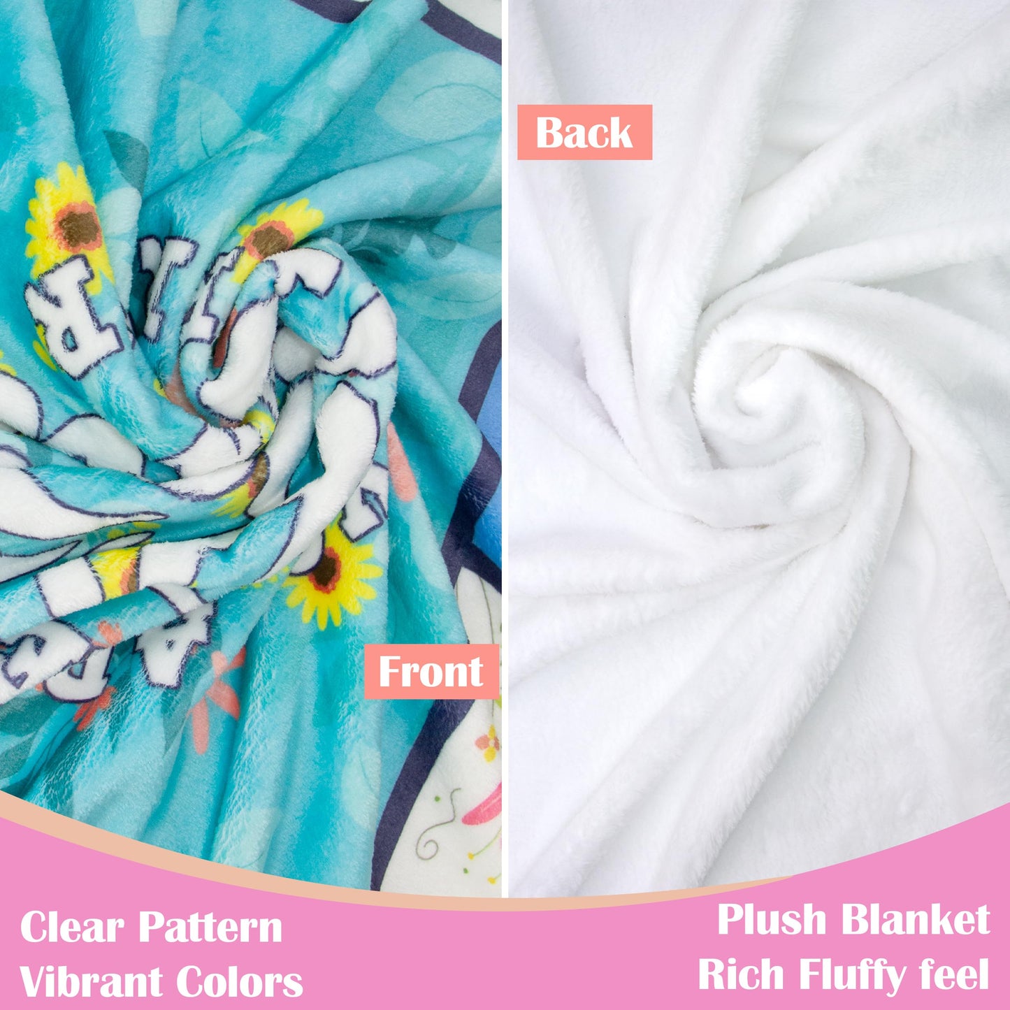 Akoigun Sister Gifts Blanket for Birthday, Mother's Day, Christmas - Big Sister Gift Ideas from Sisters Throw Blanket 60"X50"