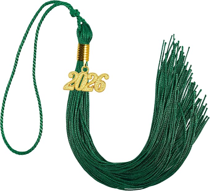 GraduationMall Single&Multiple Color Graduation Tassel with 2026 Year Charm 9"
