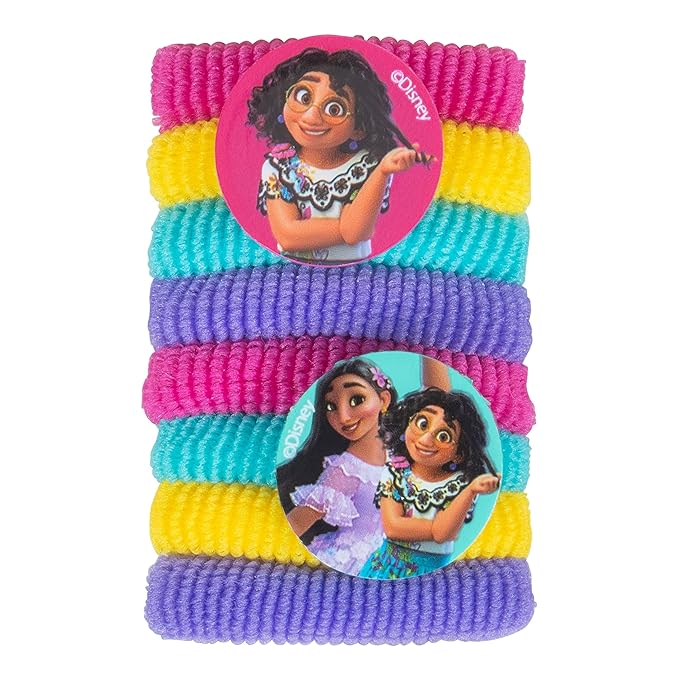 Luv Her Encanto Girls 20 Piece Accessory Set with 3 Barrettes, 4 Snap Hair Clips, 5 Elastics and 8 Terry Ponies - Ages 3+