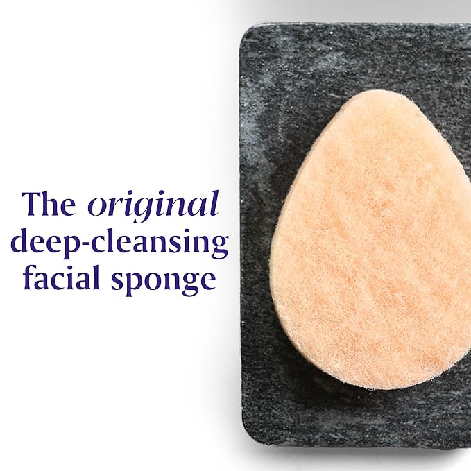 Buf-Puf Gentle Facial Sponge | Dermatologist Developed | Exfoliating | Reusable | 2 Pack