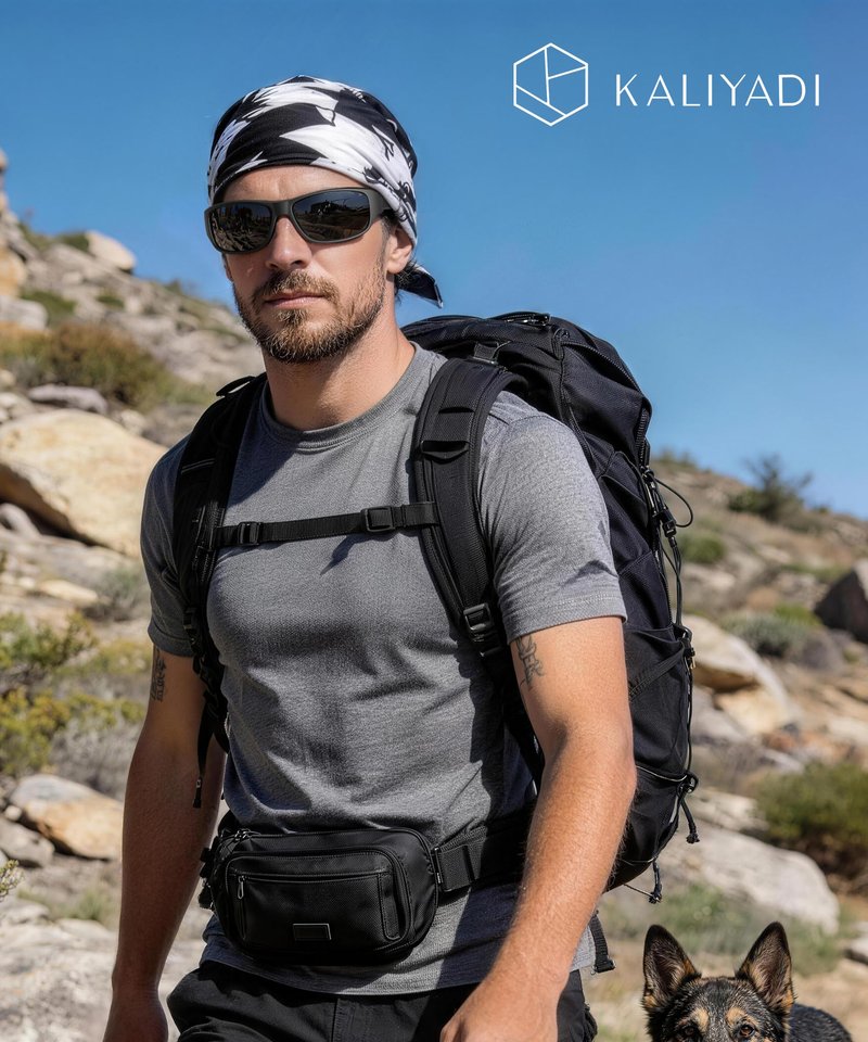 KALIYADI Polarized Sunglasses-for-Men Sports Sunglasses: Mens Sun Glasses with UV400 for Running Fishing Golf