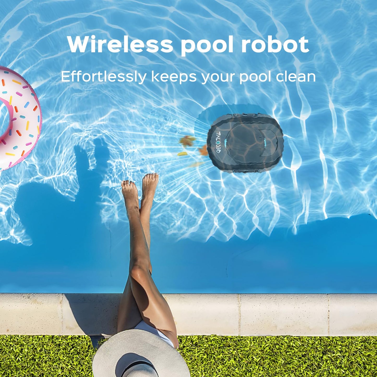 (2026 Upgrade) TALOSBO S1 PRO Robotic Pool Vacuum – Dual-Motor Above-Ground Pool Cleaner, 120 Mins Runtime, Quick Charging, 2.2L Large Filter Basket & Auto-Parking for Easy Retrieval