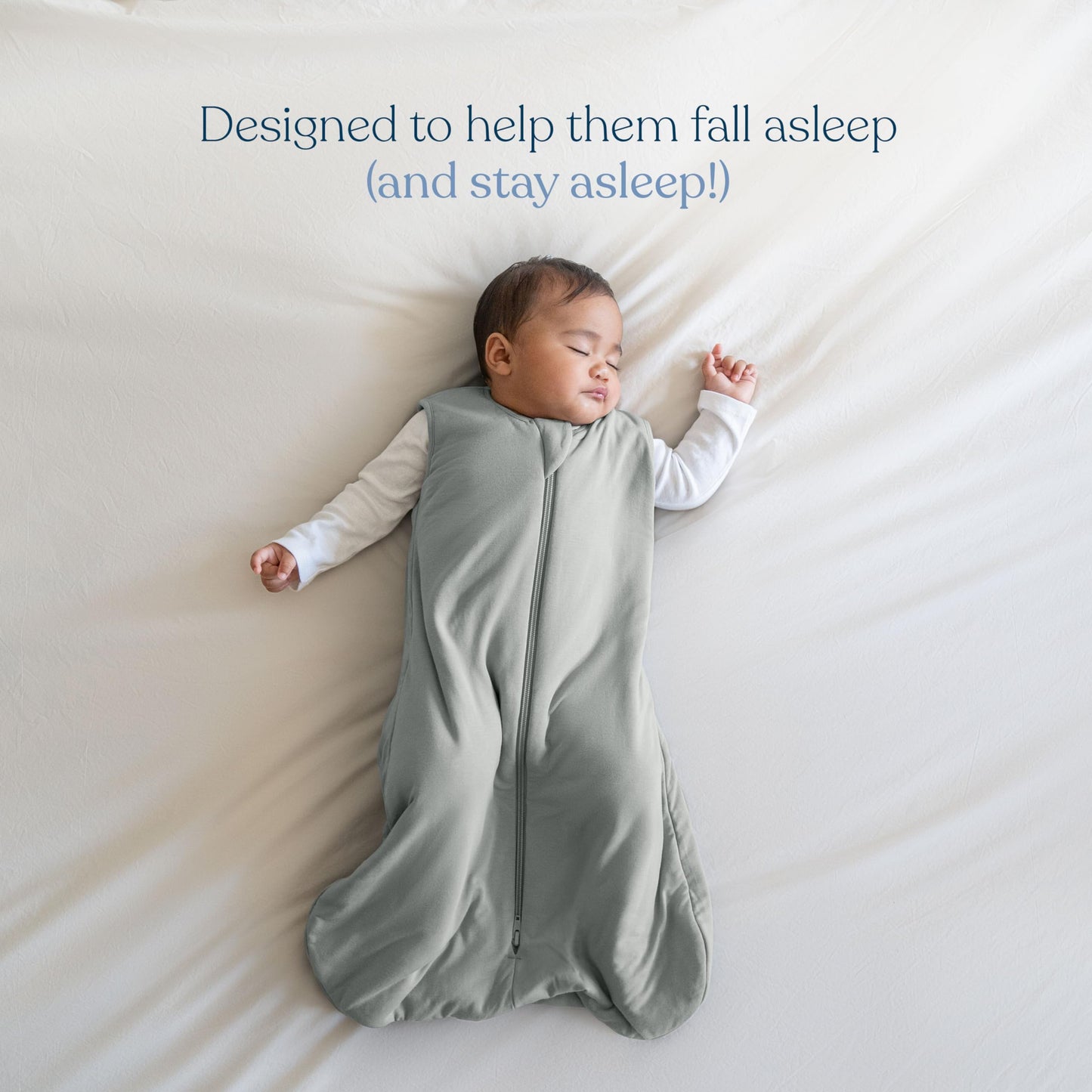 HALO SuperSoft Bamboo Wearable Blanket 1.5 TOG – Buttery Soft, Plush Baby Sleep Sack for Newborns, Infants & Toddlers, Hip-Healthy Design, Machine Washable, 0 – 6 Months, Small, Blue Fog