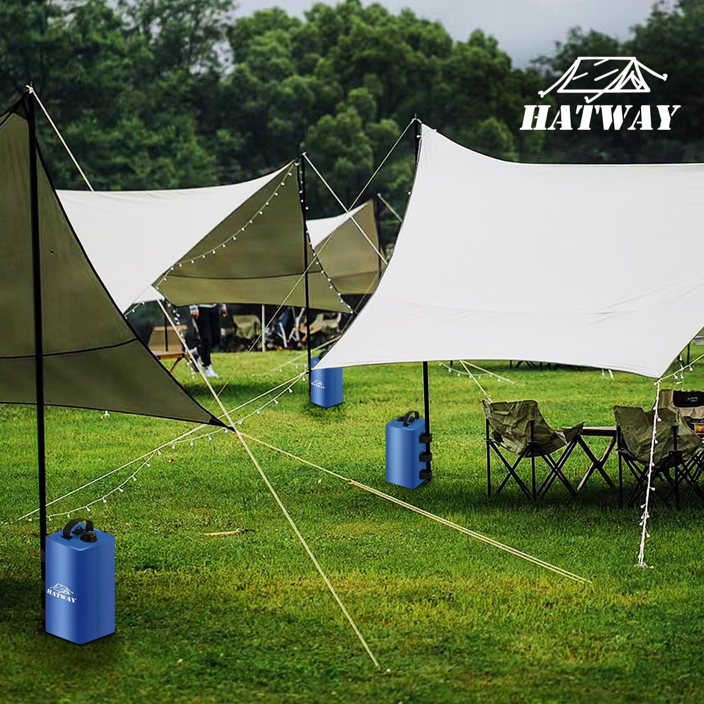 Hatway Canopy Water Weight Bag,88 LBS Water Tent Weights Set of 4 Leg Weights for Pop Up Canopy,Gazebo,Canopies,Tent-4 * 10L-Blue