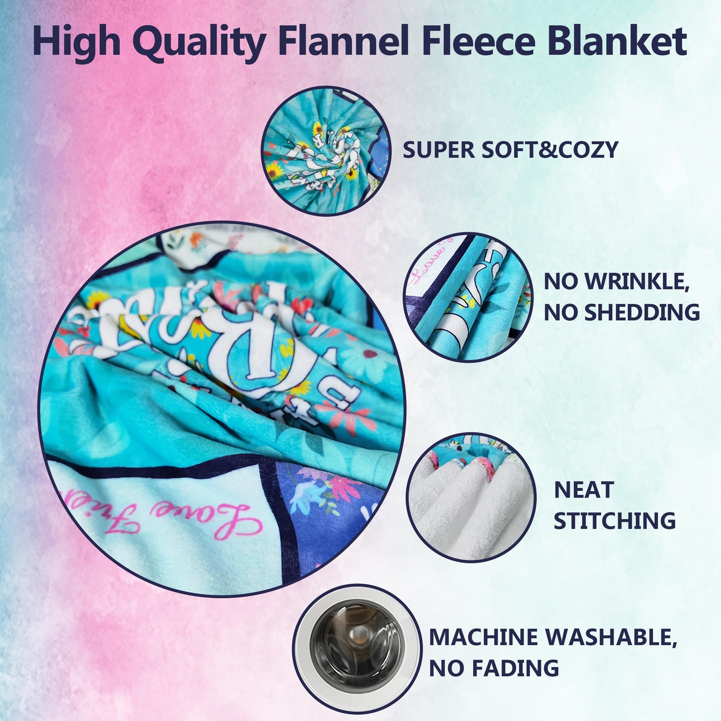 Akoigun Sister Gifts Blanket for Birthday, Mother's Day, Christmas - Big Sister Gift Ideas from Sisters Throw Blanket 60"X50"