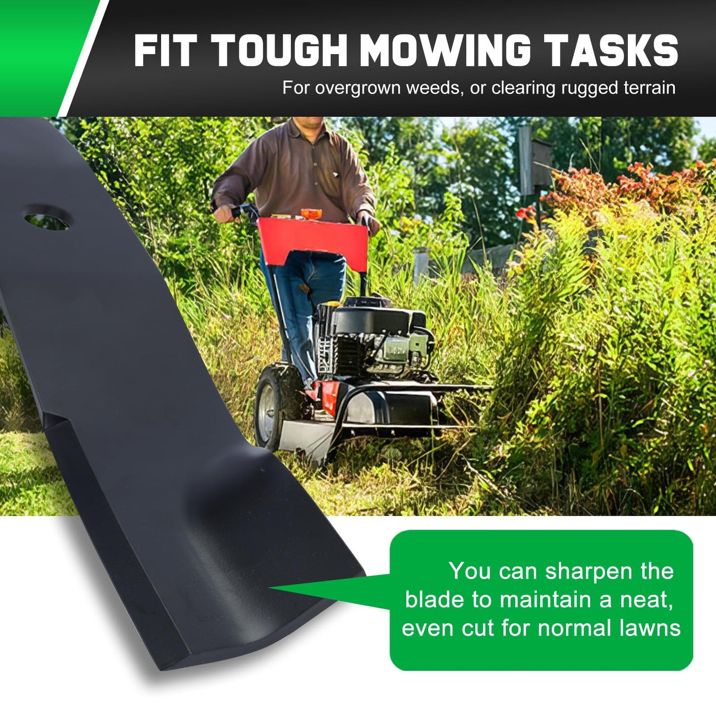 Grasscool TCU15881 Mower Blades Compatible with Z930m Z950m 950m 930m Z950r z951r 1025r Z757 Z665 60D 60''Zero Turn Tractor Replace for m128485 m163983