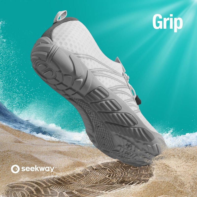SEEKWAY Water Shoes Sports Quick-Dry Barefoot Aqua Beach Pool Lake Swim Boating Hiking Surfing Men Women Black SP001