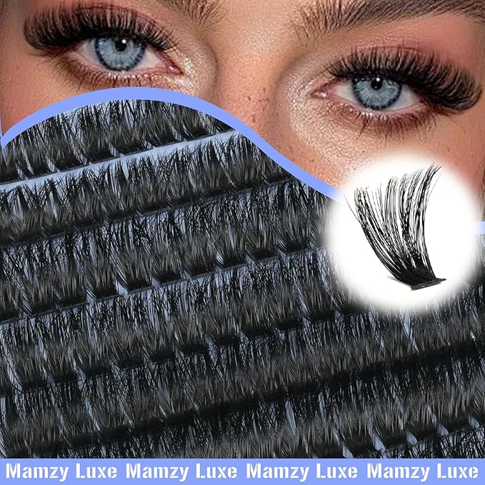 Lash Clusters Wispy 80D Eyelash Clusters 10-18mm Fluff Cluster Eyelash Extensions D Curl No Plastic Feel Individual Lashes Extension 240 Pcs Versatile False Eyelashes Clusters