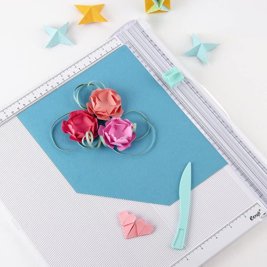 Ecraft Paper trimmer Scoring Board: 12 x12 inch craft paper cutter - folding & Scorer for cover of book & Gift box and Photo etc