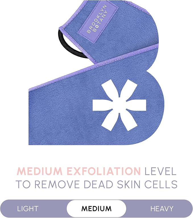 Brooklyn Botany Exfoliating Back Scrubber for Shower and Bath with Handles – Heavy Duty Exfoliating Body Scrubber for Massage and Dead Skin Remover for Body – 32.5” x 5”