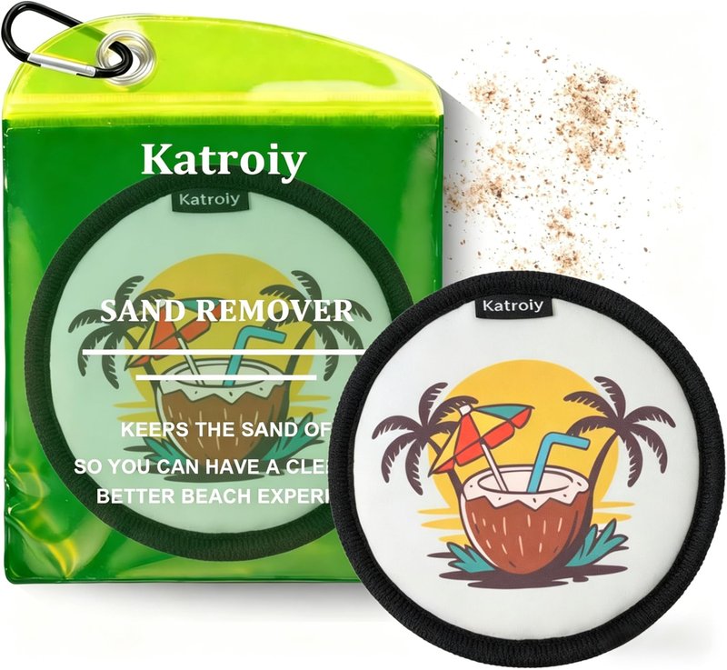 Katroiy Beach Sand Remover Sand Eraser Wipe Mitt Sand Remover for Beach Family Women 2026 Summer Vacation Essentials European Mexico Costa Rica Bahamas Trip Must Haves Hawaii Honeymoon Accessories