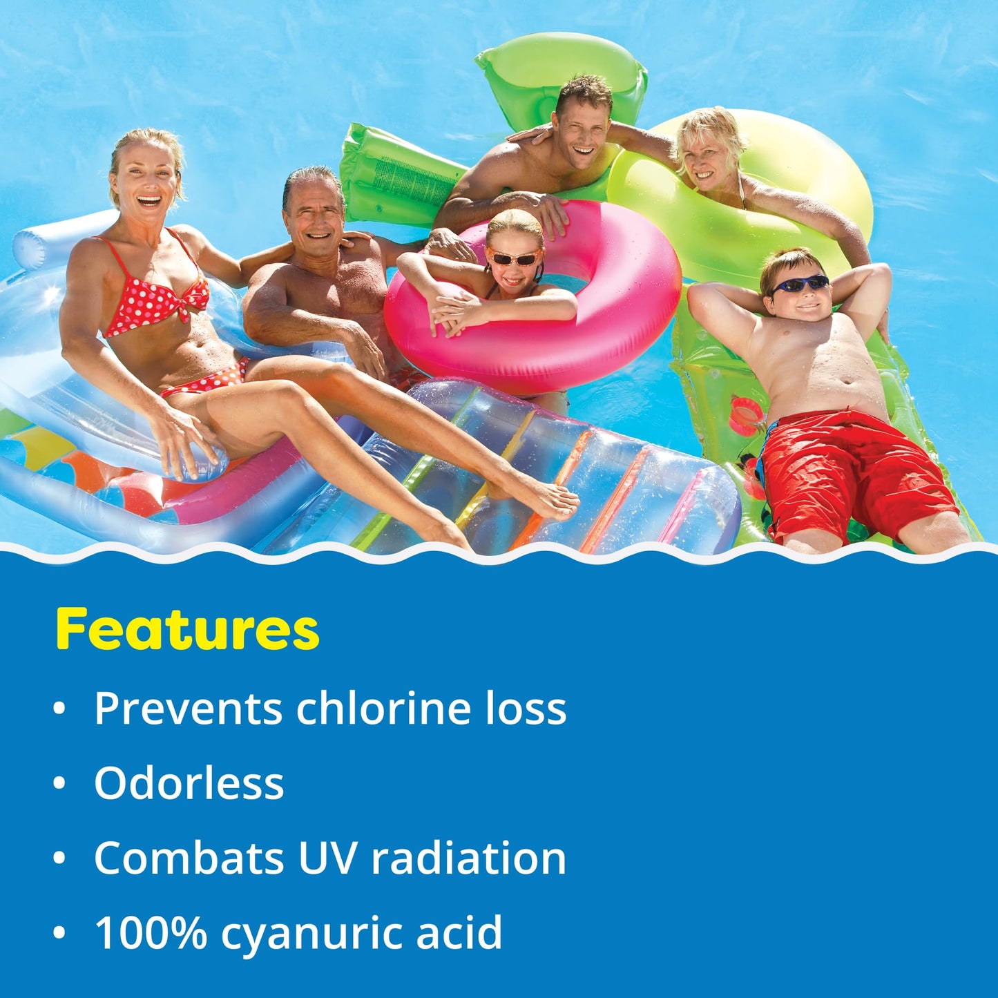 In The Swim Pool Stabilizer – 100% Cyanuric Acid for Chlorine Protection and Efficiency - 45 Pound