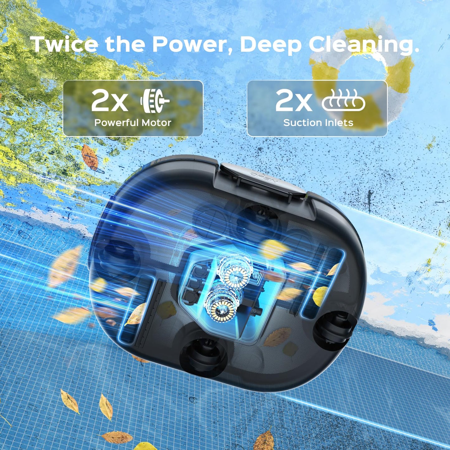 (2026 Upgrade) TALOSBO S1 PRO Robotic Pool Vacuum – Dual-Motor Above-Ground Pool Cleaner, 120 Mins Runtime, Quick Charging, 2.2L Large Filter Basket & Auto-Parking for Easy Retrieval