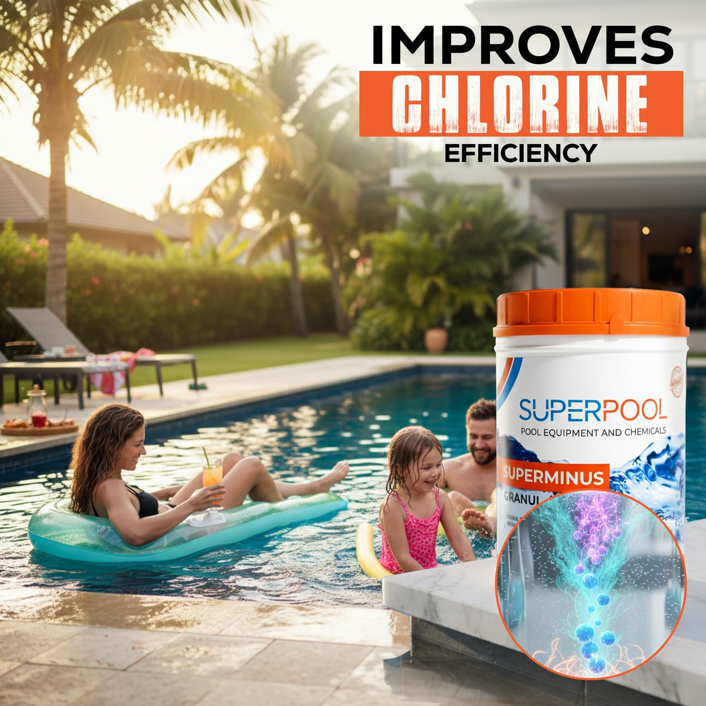 Superpool pH Down for Pools & Hot Tubs, Pool pH Reducer, Spa pH Decreaser for Swimming Pools & Spas, Fast Acting Granular pH Lower for Clear & Balanced Water